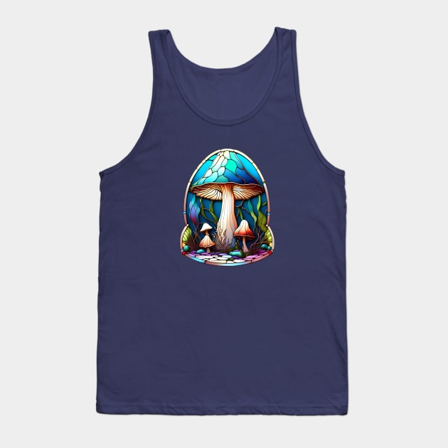 Arts & Crafts Rainbow Mushroom Tank Top by Xie